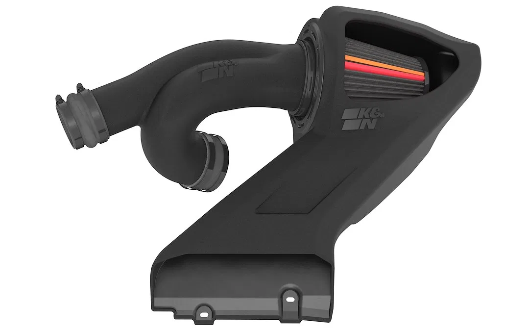 50-2617D – K&N FILTER Cold Air Intake, Black Polyethylene Tube Black Dryflow Filter With Heat Shield